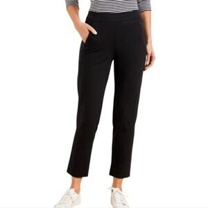 Talbots High Waist Patch Pocket Navy Blue Cropped Chino Pants Plus Size 16W New!